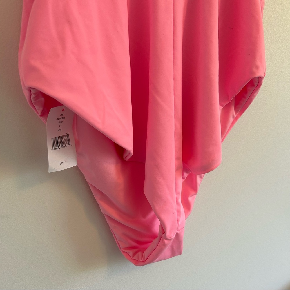 (SOLD) GOOD AMERICAN NWT High Cut One piece Swimsuit Hot Pink Size XXXL - Picture 9 of 11